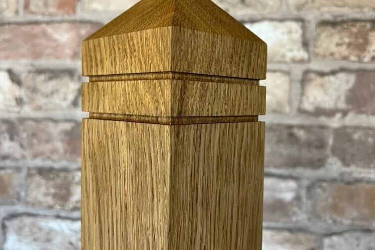 Oak post top